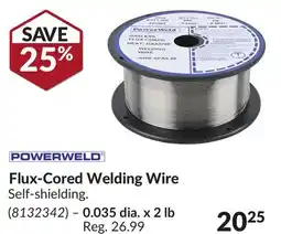 Princess Auto Flux-Cored Welding Wire offer
