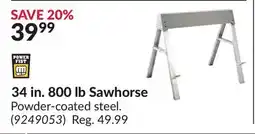Princess Auto 34 in. 800 lb Sawhorse offer