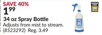 Princess Auto 34 oz Spray Bottle offer
