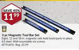 Princess Auto 3 pc Magnetic Tool Bar Set offer