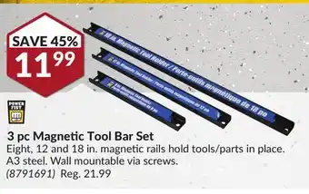 Princess Auto 3 pc Magnetic Tool Bar Set offer