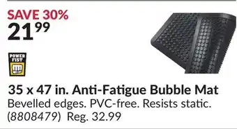 Princess Auto 35 x 47 in. Anti-Fatigue Bubble Mat offer