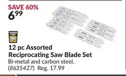 Princess Auto 12 pc Assorted Reciprocating Saw Blade Set offer