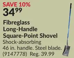 Princess Auto Fibreglass Long-Handle Square-Point Shovel offer