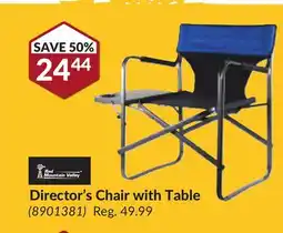 Princess Auto Director's Chair with Table offer