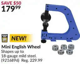 Princess Auto Power Fist Mini English Wheel offer