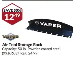 Princess Auto Vaper Air Tool Storage Rack offer