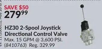 Princess Auto HZ30 2-Spool Joystick Directional Control Valve offer