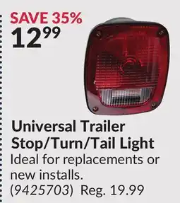 Princess Auto Universal Trailer Stop/Turn/Tail Light offer