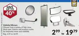 Princess Auto Vehicle Mirrors offer