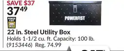 Princess Auto 22 in. Steel Utility Box offer