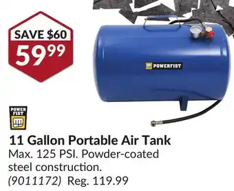 Princess Auto 11 Gallon Portable Air Tank offer