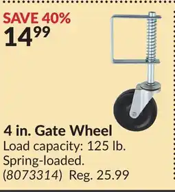 Princess Auto 4 in. Gate Wheel offer