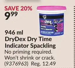 Princess Auto 946 ml DryDex Dry Time Indicator Spackling offer