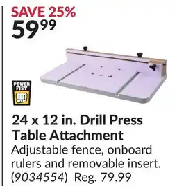 Princess Auto 24 x 12 in. Drill Press Table Attachment offer
