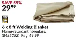 Princess Auto 6 x 8 ft Welding Blanket offer