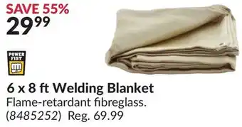 Princess Auto 6 x 8 ft Welding Blanket offer