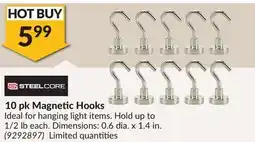 Princess Auto 10 pk Magnetic Hooks offer