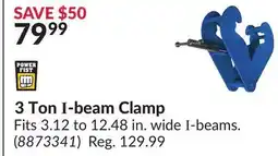 Princess Auto 3 Ton I-beam Clamp offer