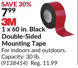 Princess Auto 1 x 60 in. Black Double-Sided Mounting Tape offer