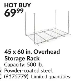 Princess Auto 45 x 60 in. Overhead Storage Rack offer