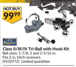 Princess Auto Class II/III/IV Tri-Ball with Hook Kit offer