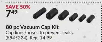 Princess Auto 80 pc Vacuum Cap Kit offer