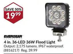 Princess Auto 4 in. 36-LED 36W Flood Light offer