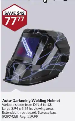 Princess Auto Auto-Darkening Welding Helmet offer