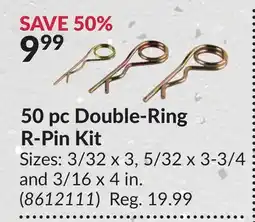 Princess Auto 50 pc Double-Ring R-Pin Kit offer