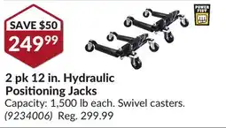 Princess Auto 2 pk 12 in. Hydraulic Positioning Jacks offer