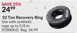 Princess Auto 10 Ton Recovery Ring offer