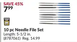 Princess Auto 10 pc Needle File Set offer