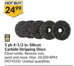 Princess Auto Power Fist 5 pk 4-1/2 in. Silicon Carbide Stripping Discs offer