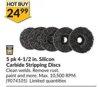 Princess Auto Power Fist 5 pk 4-1/2 in. Silicon Carbide Stripping Discs offer