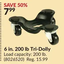 Princess Auto 6 in. 200 lb Tri-Dolly offer