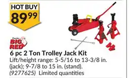 Princess Auto 6 pc 2 Ton Trolley Jack Kit offer