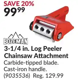 Princess Auto 3-1/4 in. Log Peeler Chainsaw Attachment offer