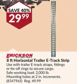 Princess Auto 8 ft Horizontal Trailer E-Track offer