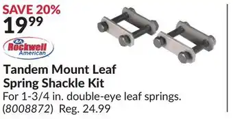 Princess Auto Tandem Mount Leaf Spring Shackle Kit offer