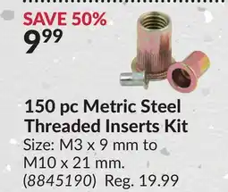 Princess Auto 150 pc Metric Steel Threaded Inserts offer