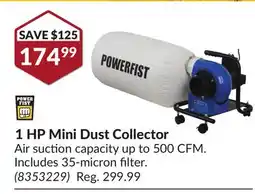 Princess Auto 1 HP Mini Dust Collector offer