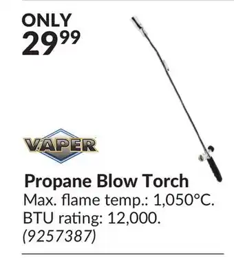 Princess Auto Propane Blow Torch offer