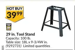 Princess Auto 29 in. Tool Stand offer