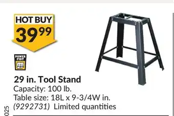 Princess Auto 29 in. Tool Stand offer