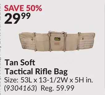 Princess Auto Tan Soft Tactical Rifle Bag offer