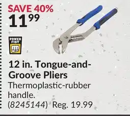 Princess Auto 12 in. Tongue-and-Groove Pliers offer