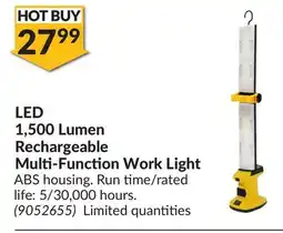 Princess Auto LED 1,500 Lumen Rechargeable Multi-Function Work Light offer