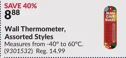 Princess Auto Wall Thermometer, Assorted Styles offer