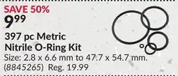 Princess Auto 397 pc Metric Nitrile O-Ring Kit offer